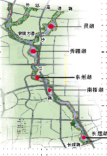 沙江河五湖地理位置图.