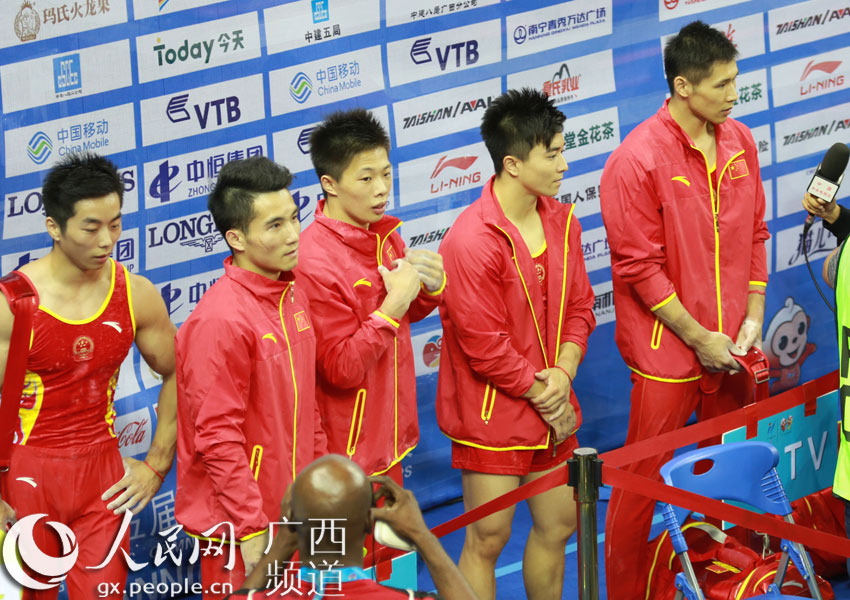 体操世锦赛资格赛首日赛程结束 中国队总分暂