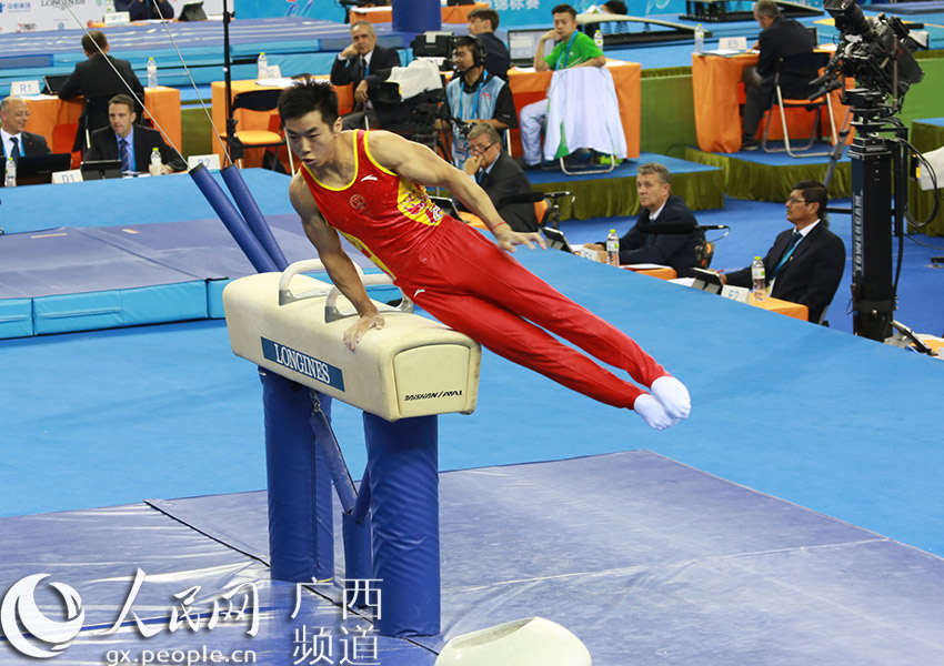 中日美三国挺进南宁体操世锦赛男子团体决赛
