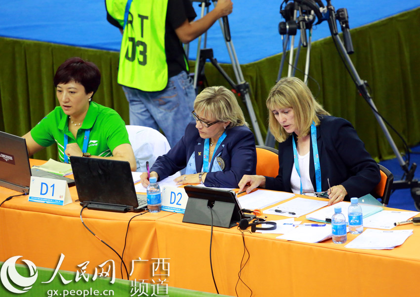 图说体操世锦赛裁判:严谨执裁 确保公正