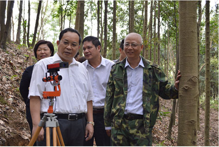 自治区林业厅厅长黄显阳对森林资源连续清查工