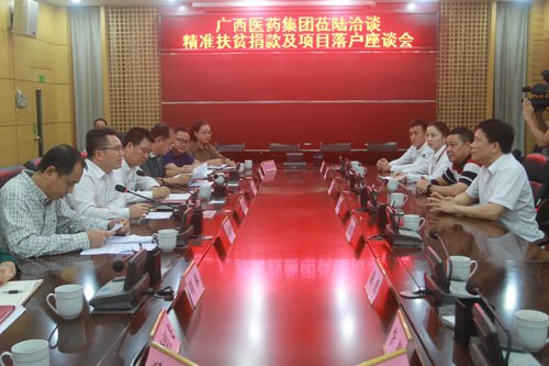 廣西醫藥集團考察組到陸川縣洽談項目落戶