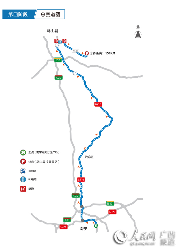 第四阶段：南宁—马山弄拉风景区赛段