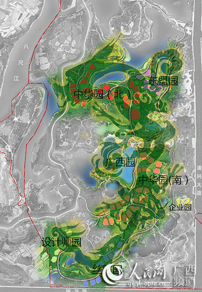 中外园林汇聚一堂 六大展园各领风骚--人民网广
