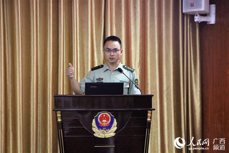 武警广西总队防城港支队举行四会优秀政治教