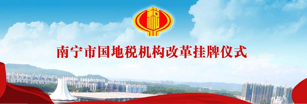 南宁市国地税机构改革挂牌仪式实录