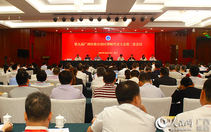 第九届广西壮族自治区律师代表大会第二次会议