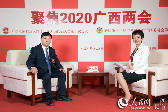人民网专访广西人大代表、扶绥县县长孙国梁