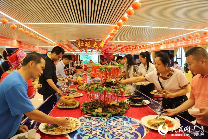 大化美食節。大化融媒體中心供圖