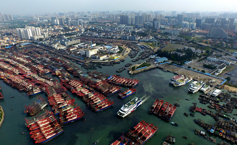 广西北海市侨港镇电建渔港和北海国际客运港
