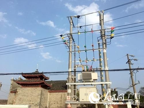 臨桂舊村台區改造工程。桂林供電局供圖