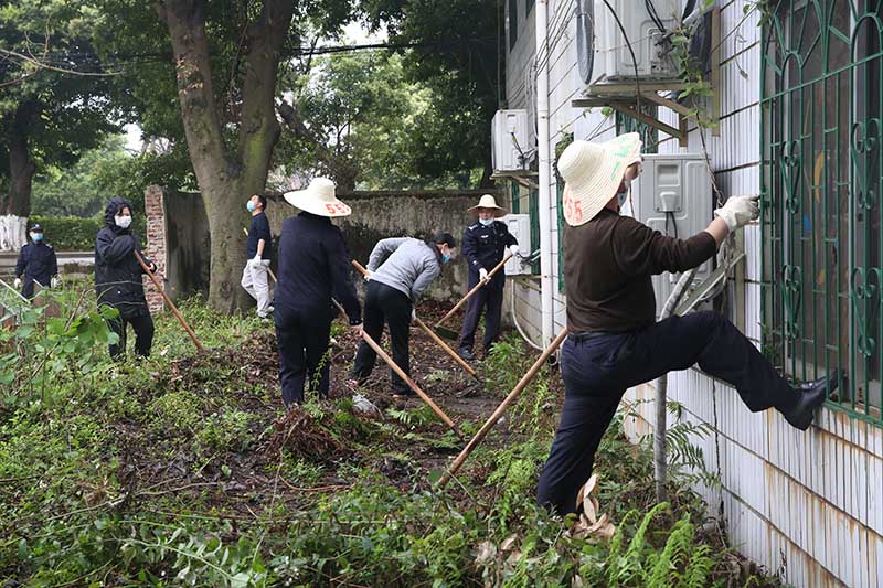 開展志願服務活動。梁彬攝