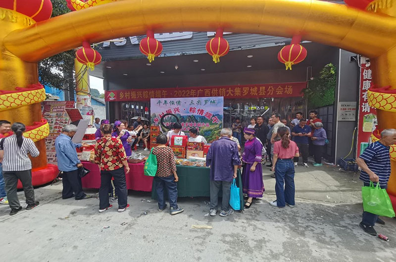 罗城供销社开展供销大集活动。