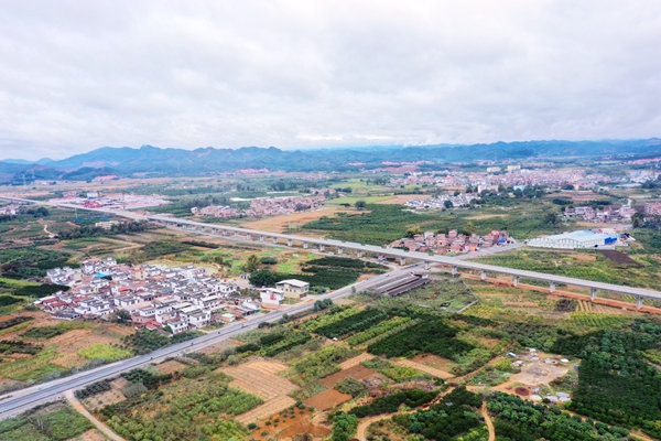 武隆路航拍图。