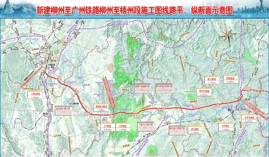 项目线路图。广西交通投资集团供图