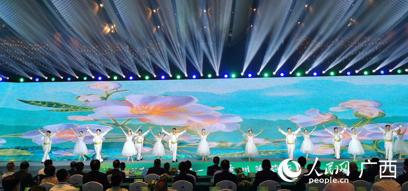 第四屆世界茉莉花大會開幕式活動現場。人民網 付華周攝