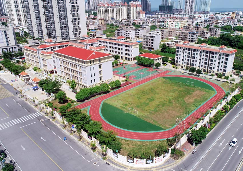 海城区第一实验学校新貌。劳文静摄