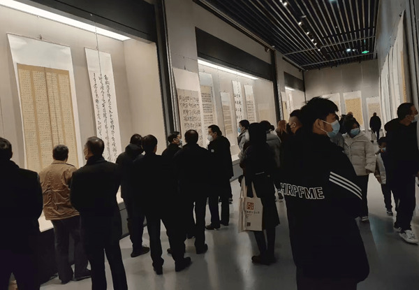 书法作品展。