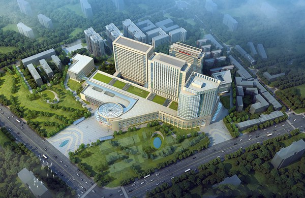 医院规划图。桂林医学院宣传科摄