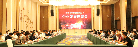 5.桂林平钢钢铁有限公司企业发展座谈会。平乐宣传部供图