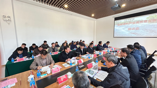 桂林市竹产业及林下经济发展座谈会现场。灵渠博物院供图
