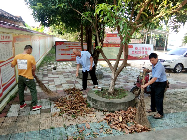 江龙村新时代文明实践服务队组织开展美丽乡村大清洁活动。