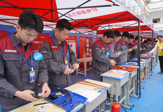 比赛现场。贺州市职业教育发展中心供图