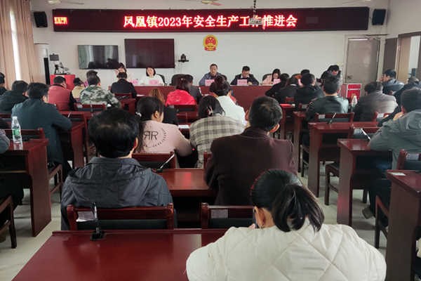 凤凰镇2023年安全生产工作推进会。闫玲玲摄