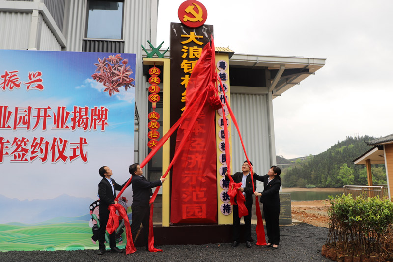 融水乡镇级首个集体经济产业园揭牌启动运营。