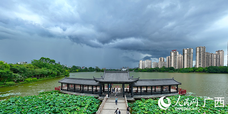 贵港东湖公园。人民网 付华周摄