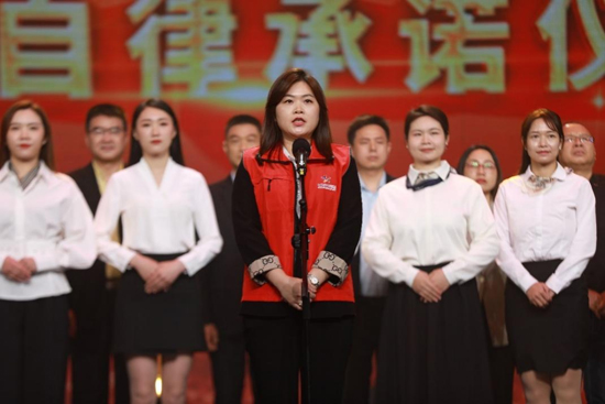 体彩实体店代销者参与315晚会录制，倡导诚信经营