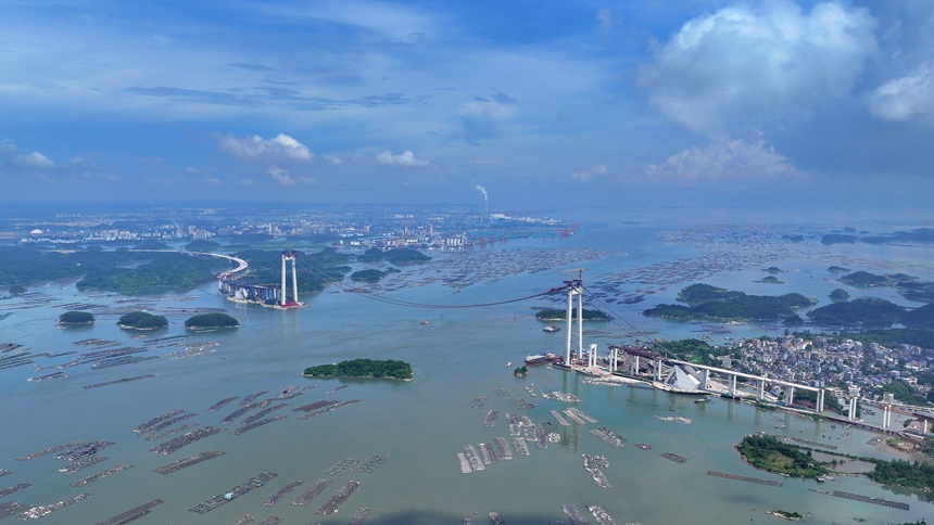 龙门大桥主航道桥全景