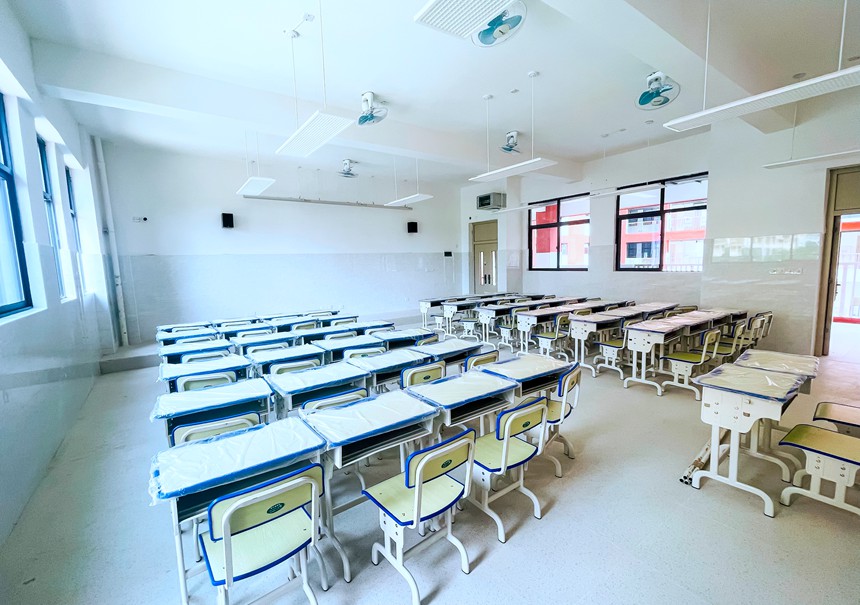 宽敞明亮的教学环境。中国一冶供图