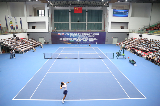 灌阳县拥有18片室内室外标准网球场，通过举办赛事提升文旅融合。灌阳县委宣传部供图