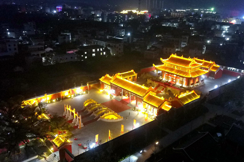 贺州文庙夜景。八步区委宣传部供图