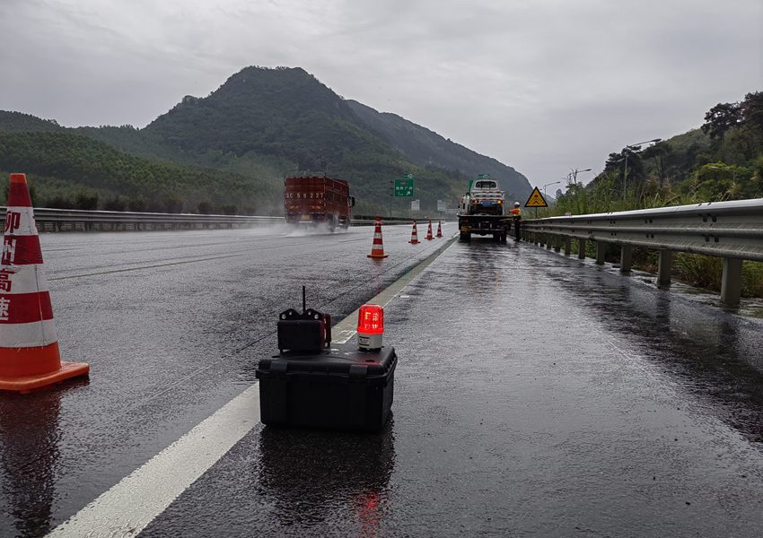 雷达侦测闯入报警系统使用现场。段珵鉷摄