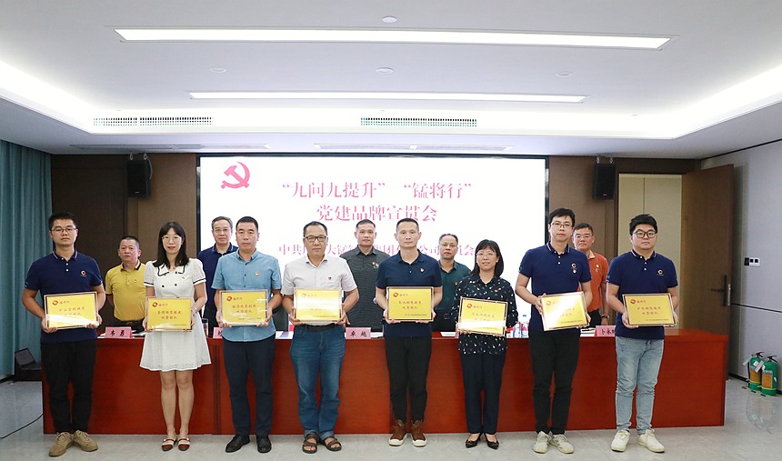 “锰将行”攻坚团队授牌仪式。广西大锰集团供图