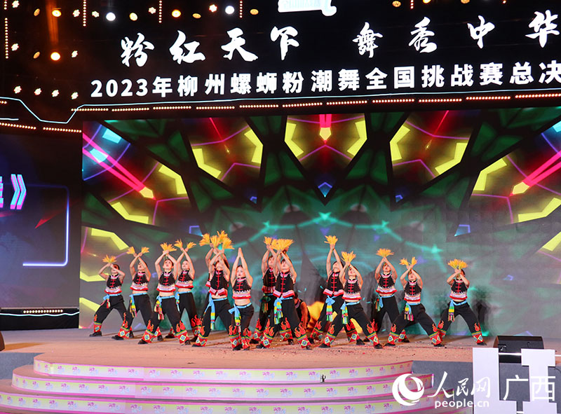 南宁CY舞团街舞《画桂》。人民网 付华周摄
