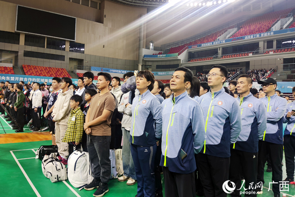比赛开幕式现场。人民网记者 王勇摄