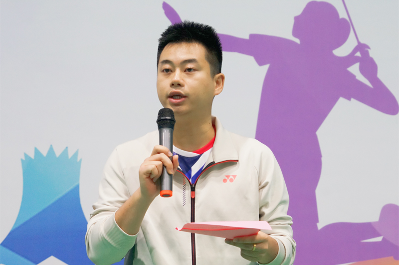 运动员代表宣誓。广西律师协会供图