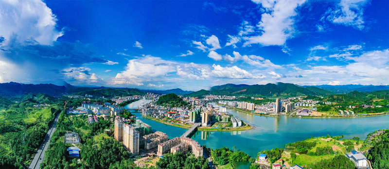 永福县“三江六岸”文化旅游AAAA景区。邱岗诚摄