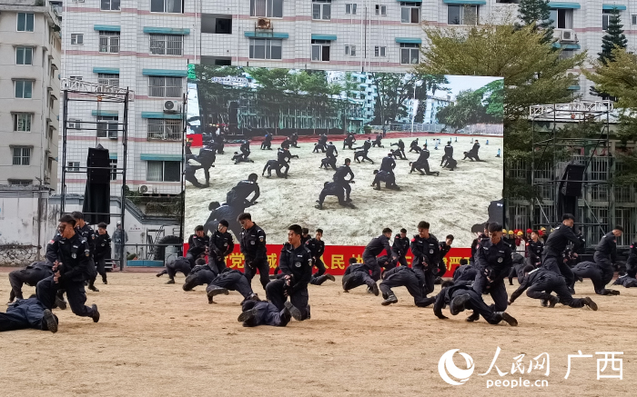 综合格斗拳展示。人民网 何宁摄