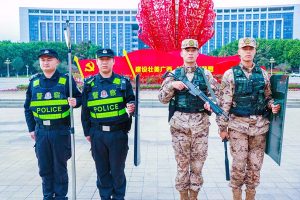 武警官兵与公安部门联防联控