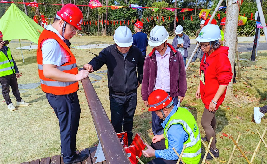 梧州广信森林项目开展复工复产安全检查。中国一冶供图