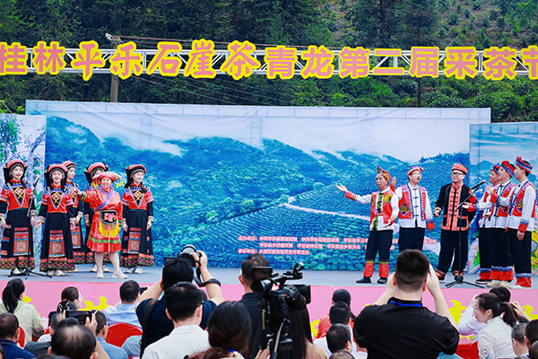 平乐石崖茶青龙第二届采茶节活动现场。平乐县委组织部供图