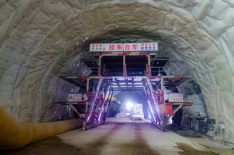 二襯施工現場。