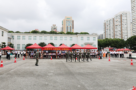 團體賽項目競賽。自治區機關事務管理局供圖