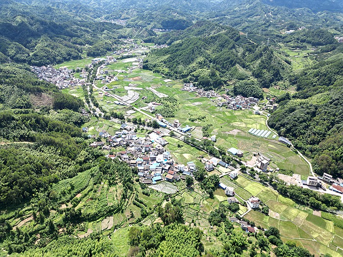 浦田村全景