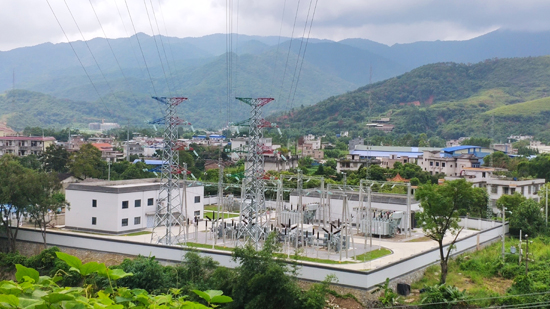 110千伏路花輸變電工程（一期）。廣西能源股份供圖