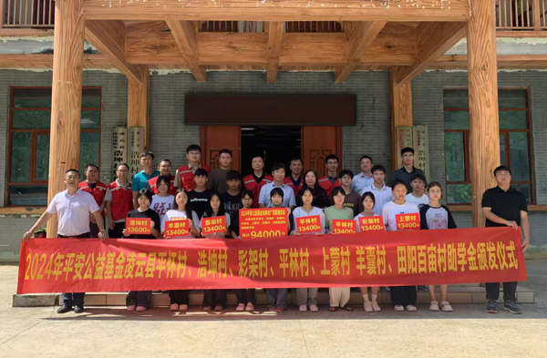 平安产险百色中支举行2024年平安公益基金凌云县助学金颁发仪式。平安产险广西分公司供图